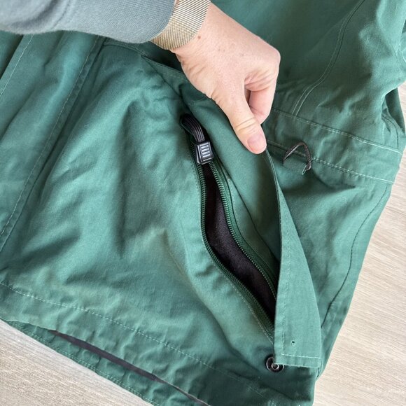Columbia Titanium Omnitech Ski Jacket Mens Lg Green Full‎ Zip Waterproof Vintage - Picture 12 of 16